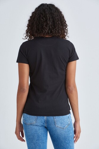 Love Moschino Bisiklet Yaka Kadın T-Shirt - 8