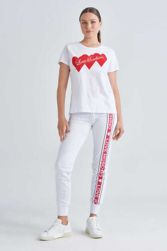 Love Moschino Kadın Bisiklet Yaka T-Shirt - 2