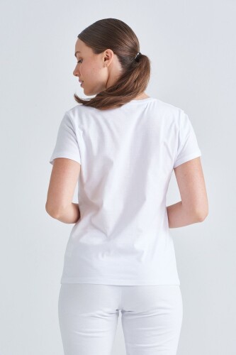 Love Moschino Kadın Bisiklet Yaka T-Shirt - 8