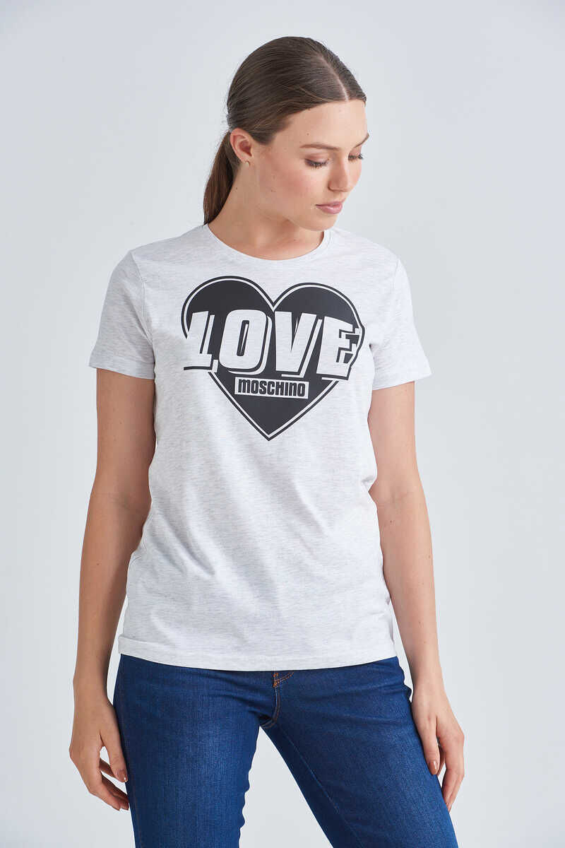 Love Moschino Kadın Bisiklet Yaka T-Shirt - 1