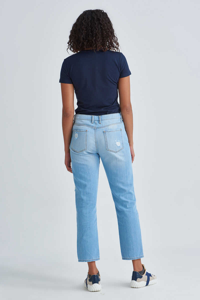 Love Moschino Kadın Boyfriend Jeans - 4