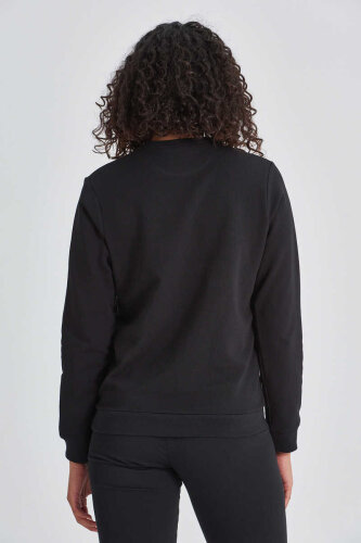 Love Moschino Kadın Kalp Logolu Sweatshirt - 4