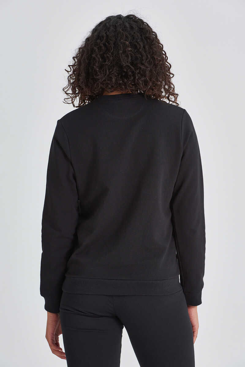 Love Moschino Kadın Kalp Logolu Sweatshirt - 4