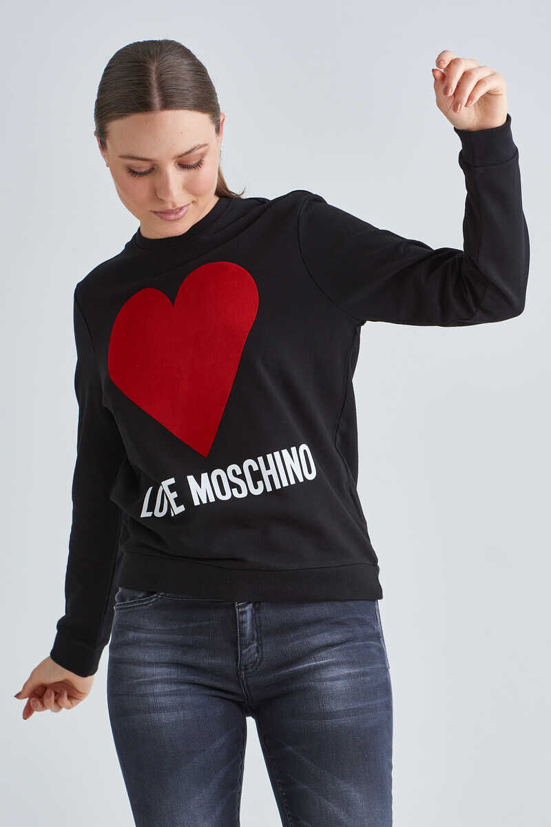 Love Moschino Kadın Logolu Sweatshirt - 2