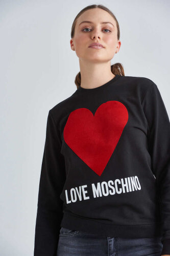 Love Moschino Kadın Logolu Sweatshirt - 3