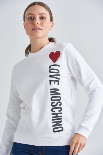 Love Moschino Kadın Logolu Sweatshirt - Love Moschino