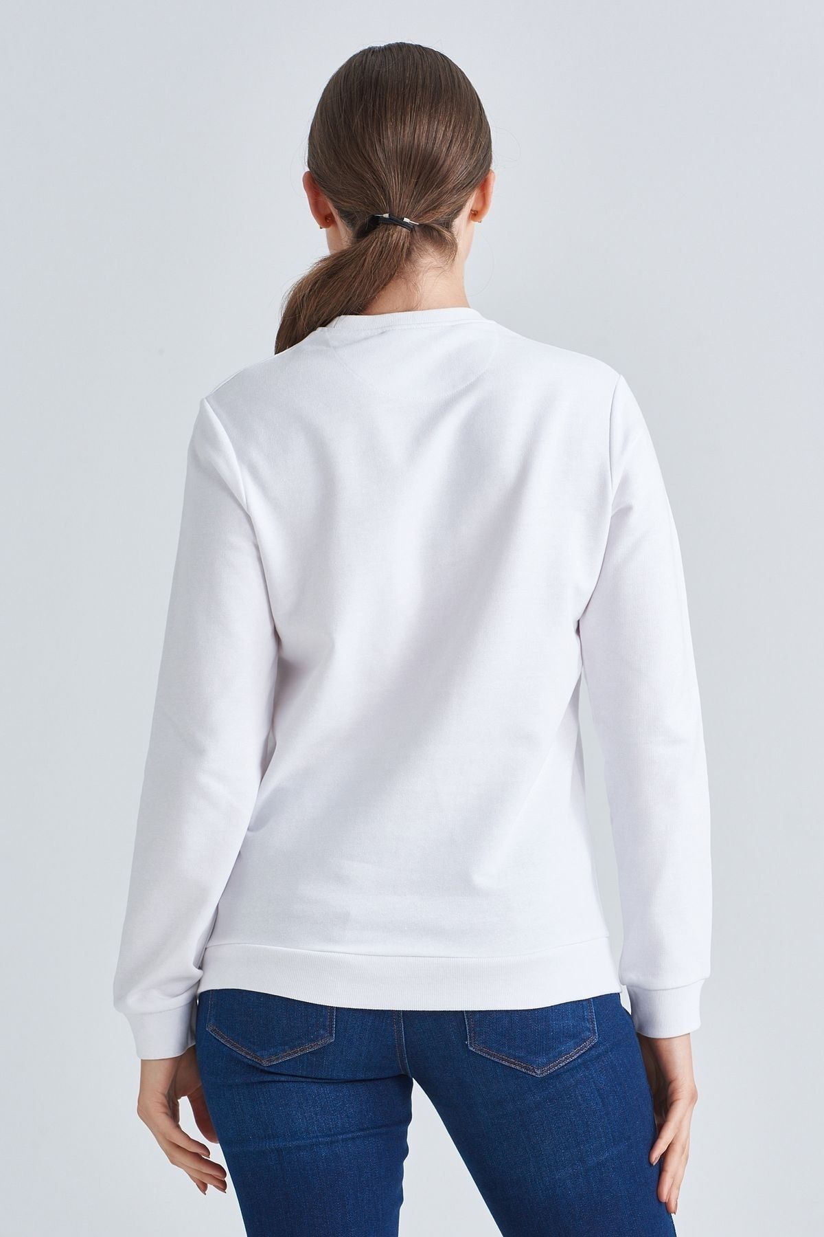 Love Moschino Kadın Logolu Sweatshirt - 8