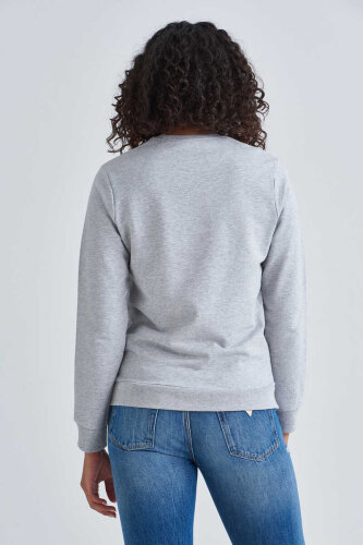 Love Moschino Kadın Logolu Sweatshirt - 4
