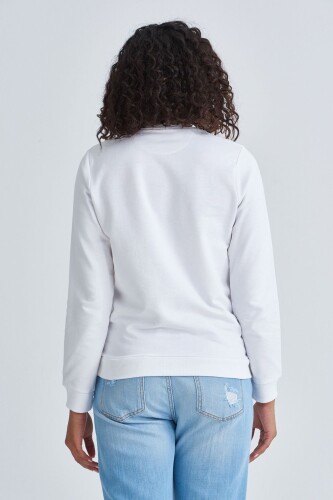 Love Moschino Kadın Logolu Sweatshirt - 8