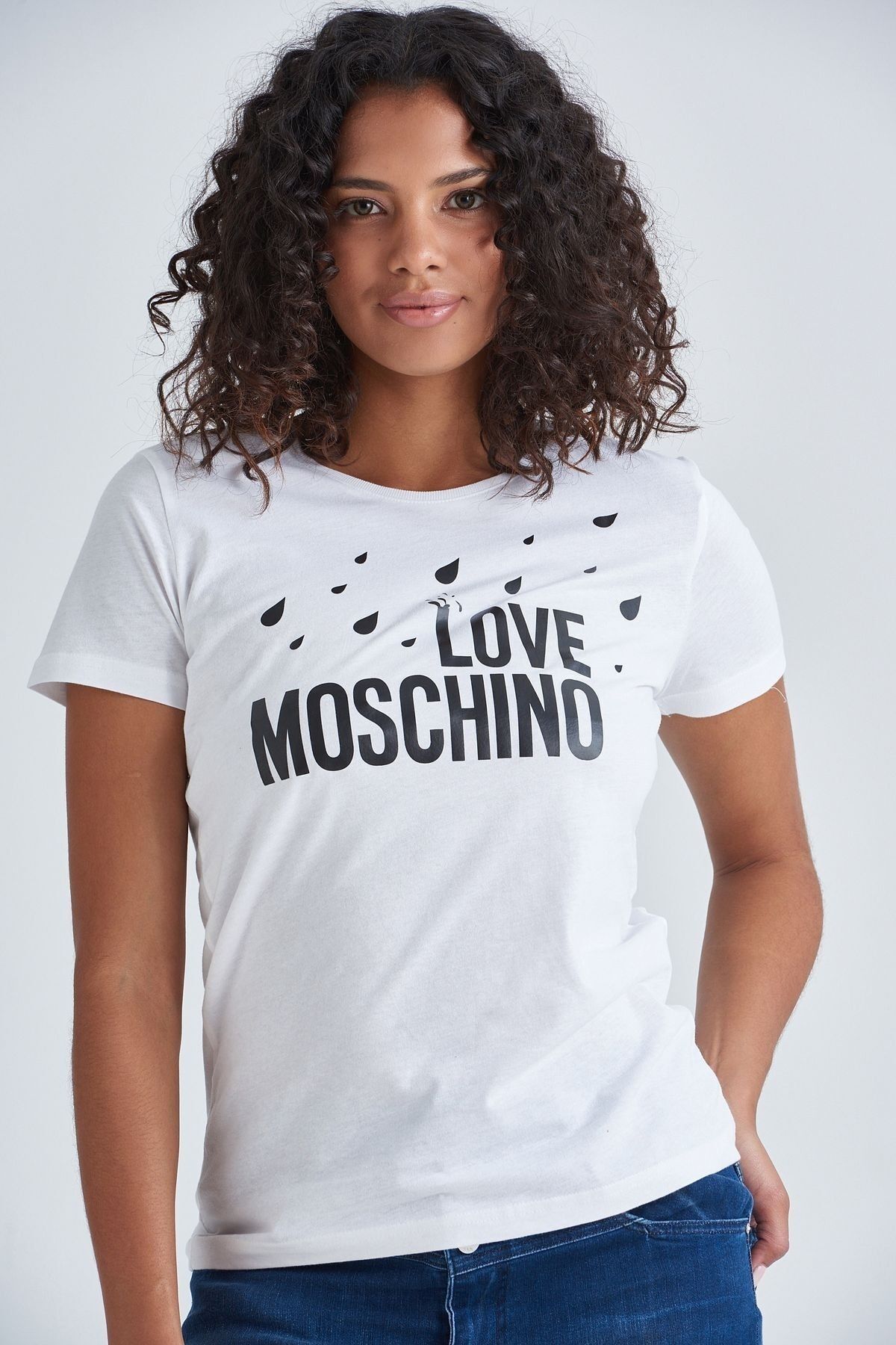 Love Moschino Kadın Yazılı T-Shirt - 7