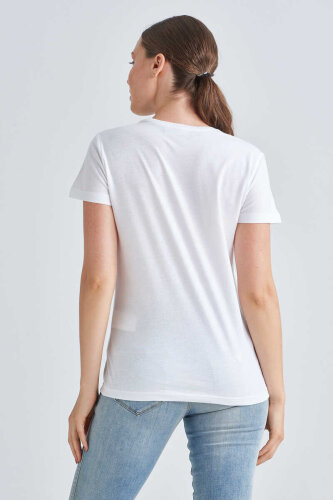 Love Moschino Kadın Yazılı T-Shirt - 4