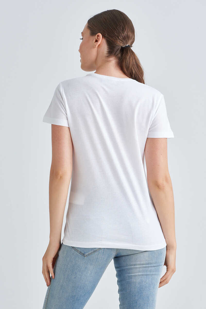 Love Moschino Kadın Yazılı T-Shirt - 4