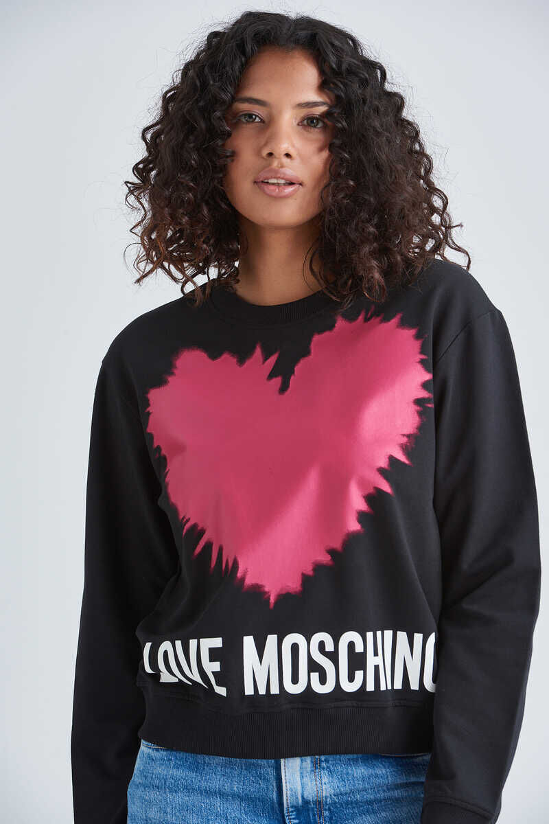 Love Moschino Kalp Baskılı Kadın Sweatshirt - 3