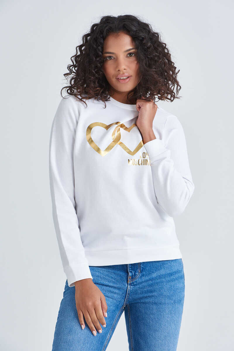 Love Moschino Logolu Kadın Sweatshirt - 1
