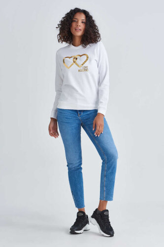 Love Moschino Logolu Kadın Sweatshirt - 2