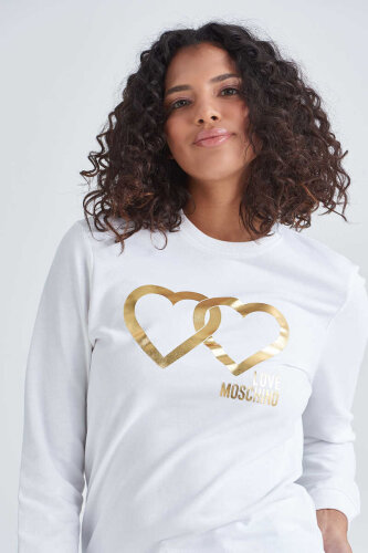 Love Moschino Logolu Kadın Sweatshirt - 3