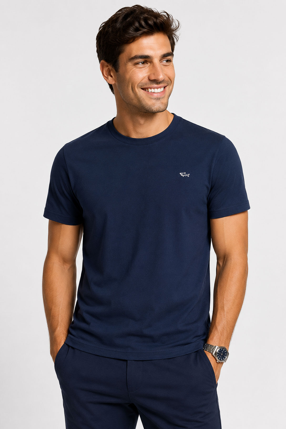 Paul&Shark Erkek Bisiklet Yaka T-Shirt - 1