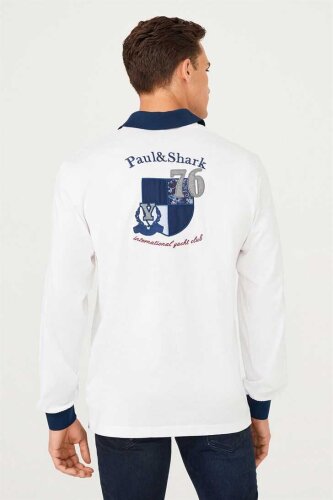 Paul&Shark Erkek Polo Yaka Uzun Kollu T-Shirt - 4