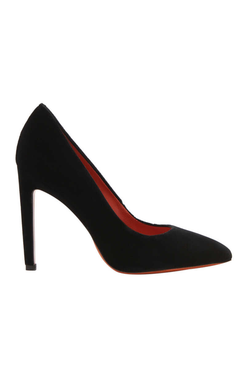 Santoni Kadın Kadife Stiletto - 1