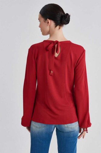 Trussardi Bağcıklı Kadın Bluz - 4