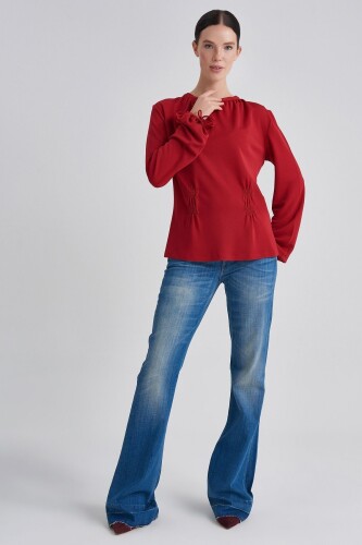 Trussardi Bağcıklı Kadın Bluz - 6