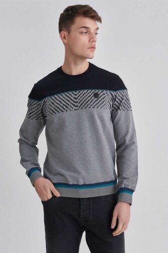 Trussardi Erkek Bisiklet Yaka Sweatshirt - Trussardi