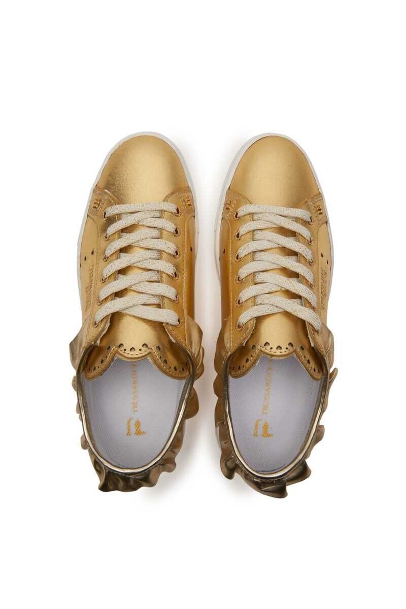 Trussardi Jeans Kadın Deri Sneaker - 4