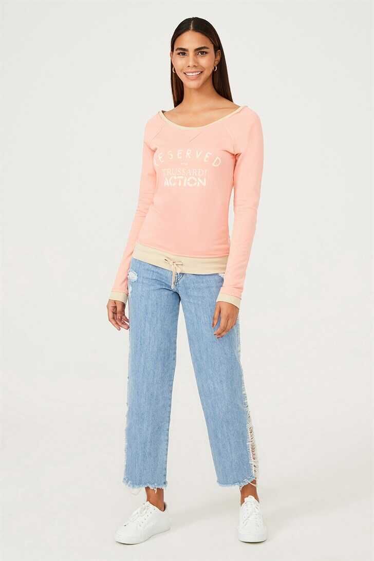 Trussardi Kadın Bağcıklı Sweatshirt - 4