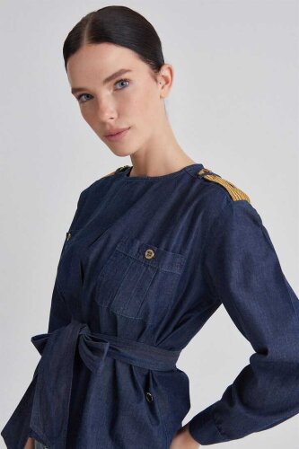 Trussardi Kadın Cepli Bluz - 2