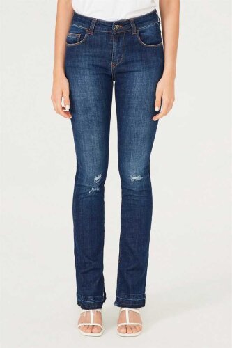 Twinset Kadın İspanyol Paça Jeans - 2
