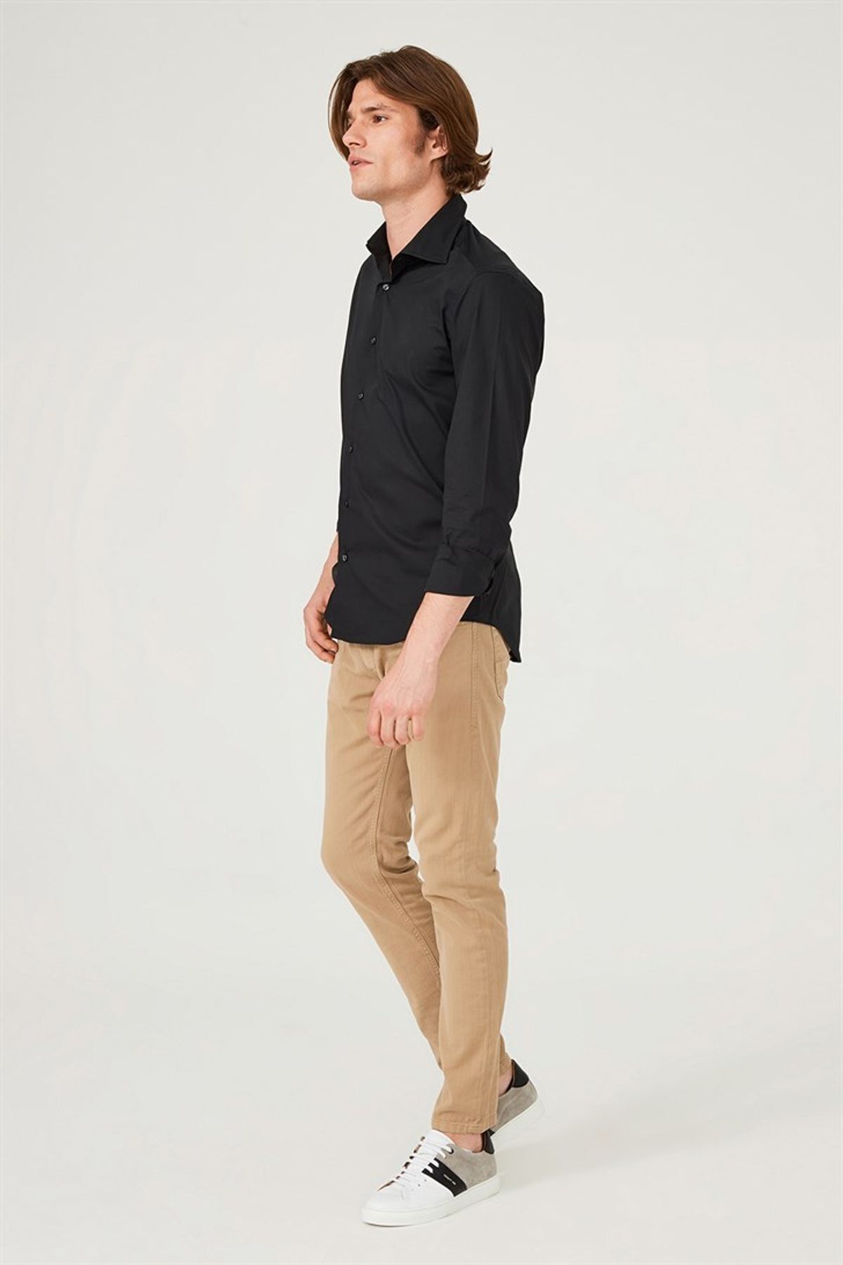 Uominitaliani Slim Fit Uzun Kollu Erkek Gömlek - 16