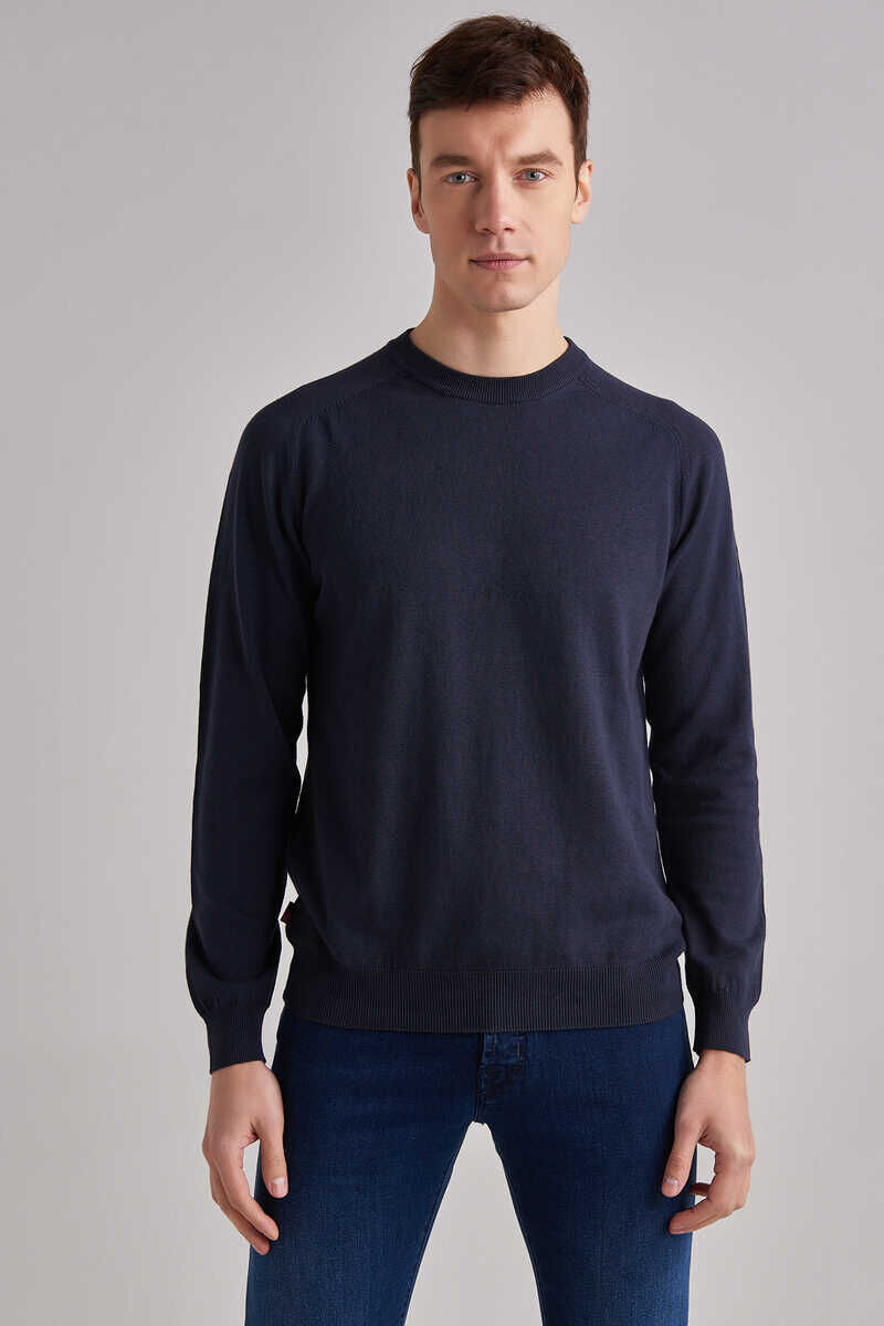 Woolrich Erkek Bisiklet Yaka Kazak - 1