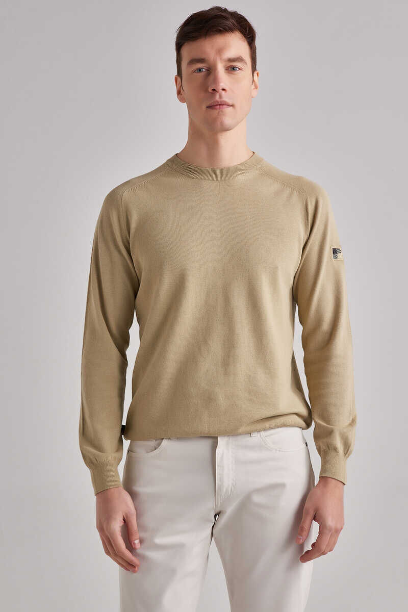 Woolrich Erkek Bisiklet Yaka Kazak - 1