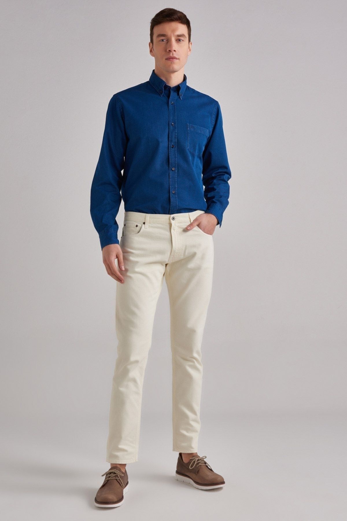 Woolrich Erkek Normal Kesim Jeans - 5
