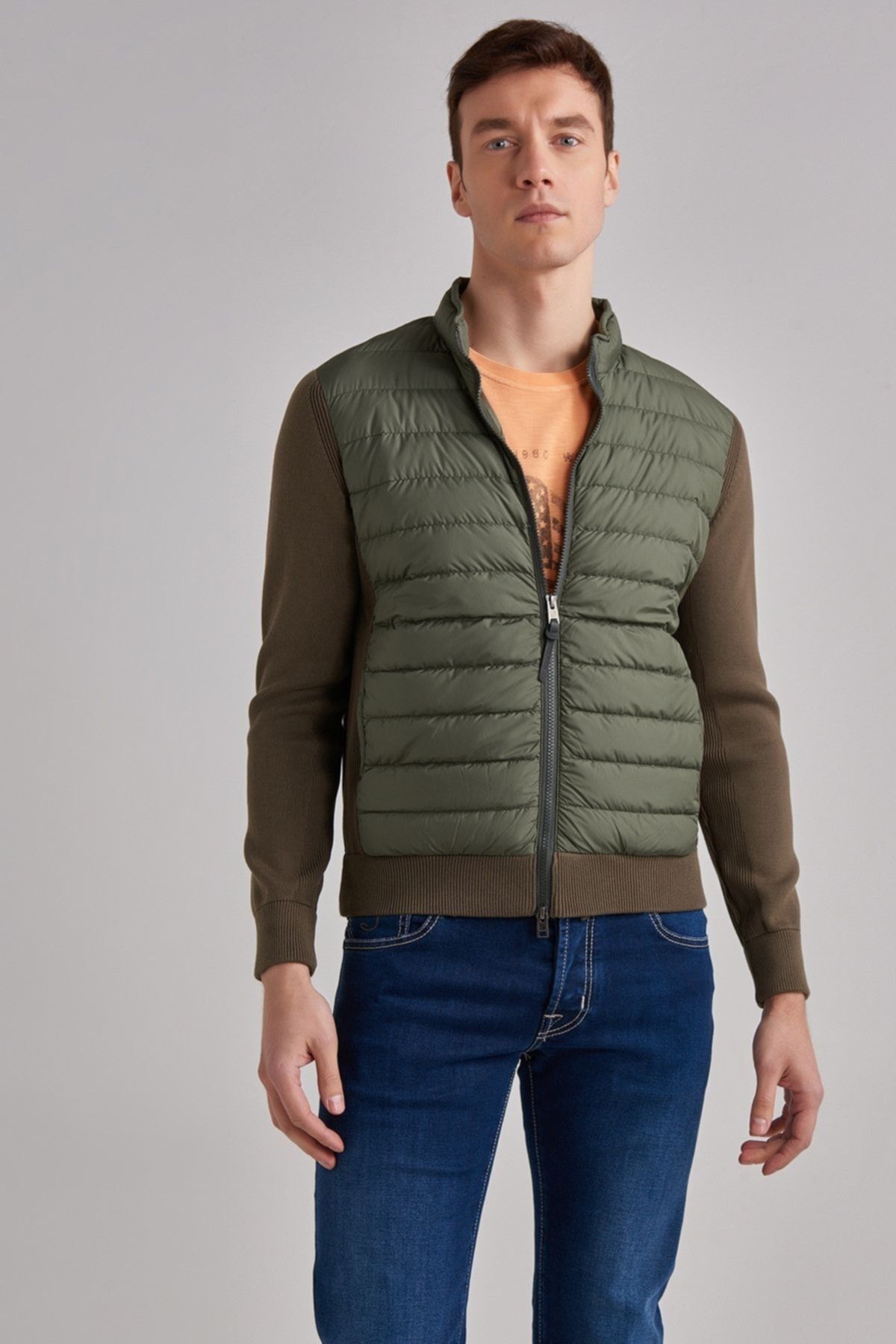 Woolrich Erkek Triko Şişme Mont - 5