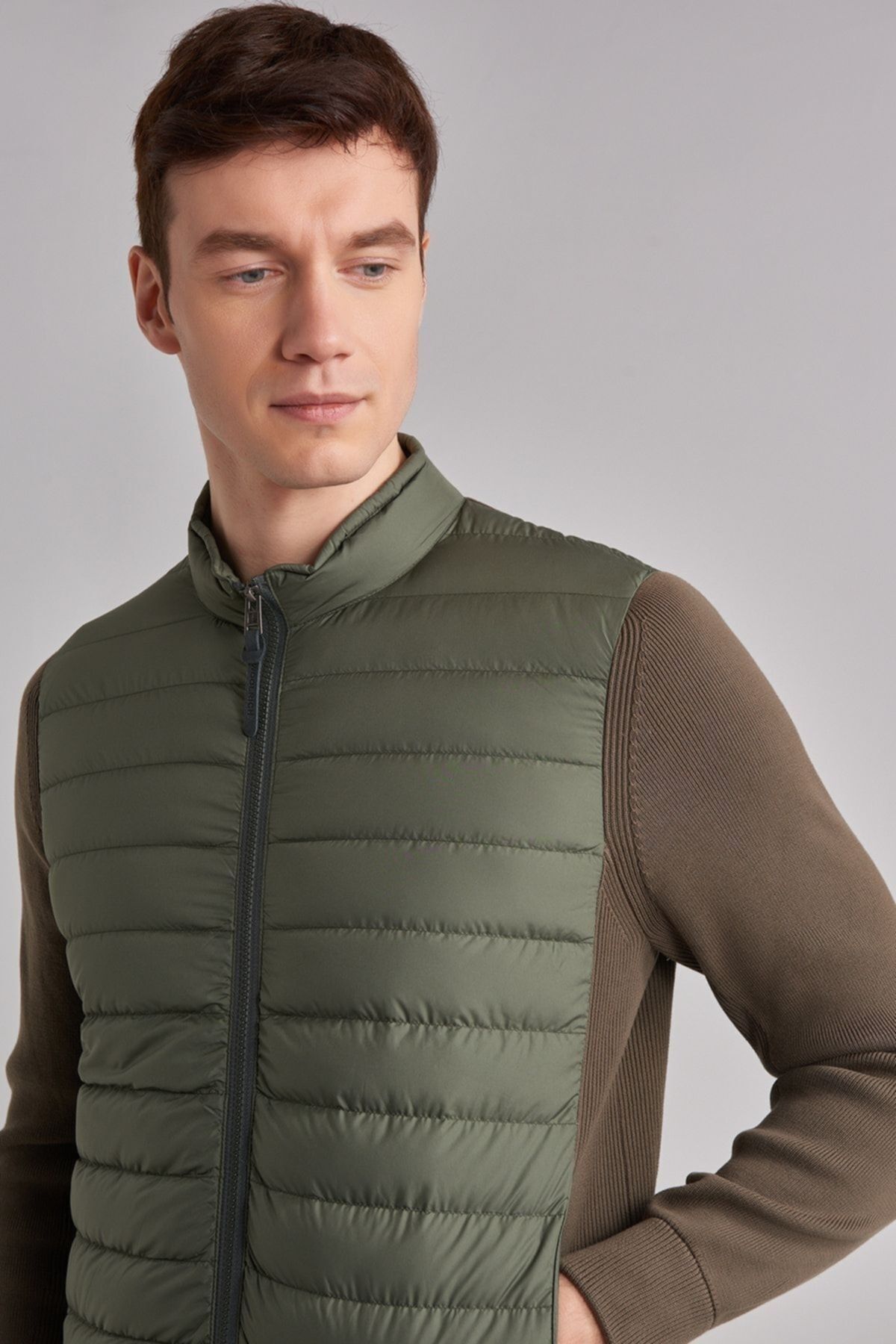 Woolrich Erkek Triko Şişme Mont - 7
