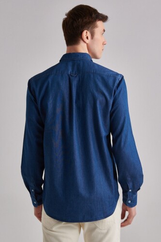 Woolrich Erkek Uzun Kollu Erkek Denim Gömlek - 8
