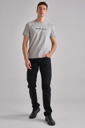 Woolrich Logolu Erkek Bisiklet Yaka T-Shirt - 2