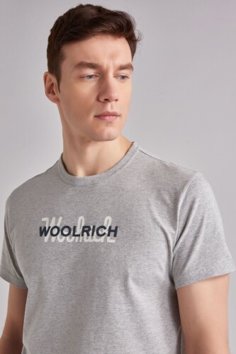 Woolrich Logolu Erkek Bisiklet Yaka T-Shirt - 7