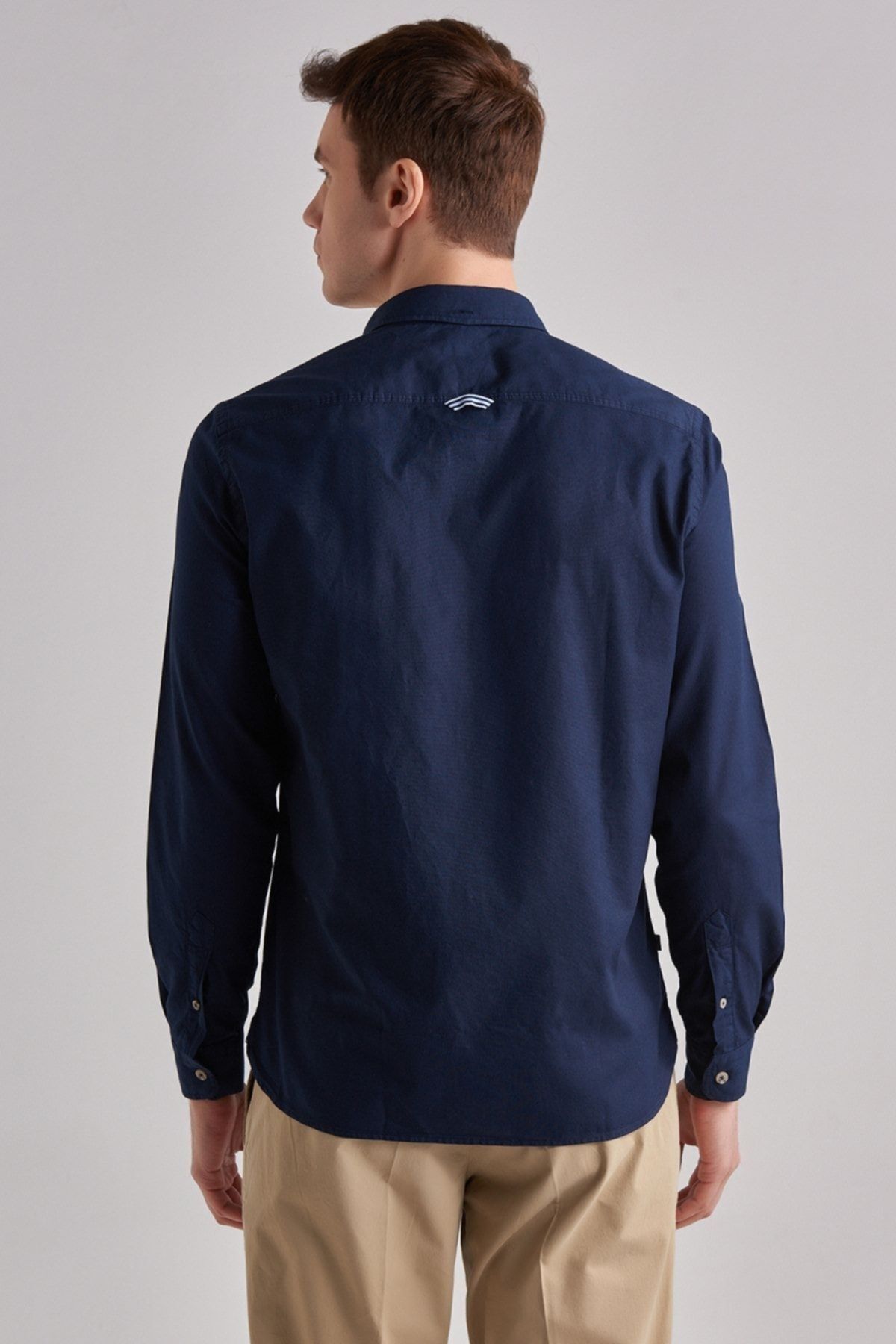 Woolrich Slim Fit Uzun Kollu Erkek Gömlek - 8