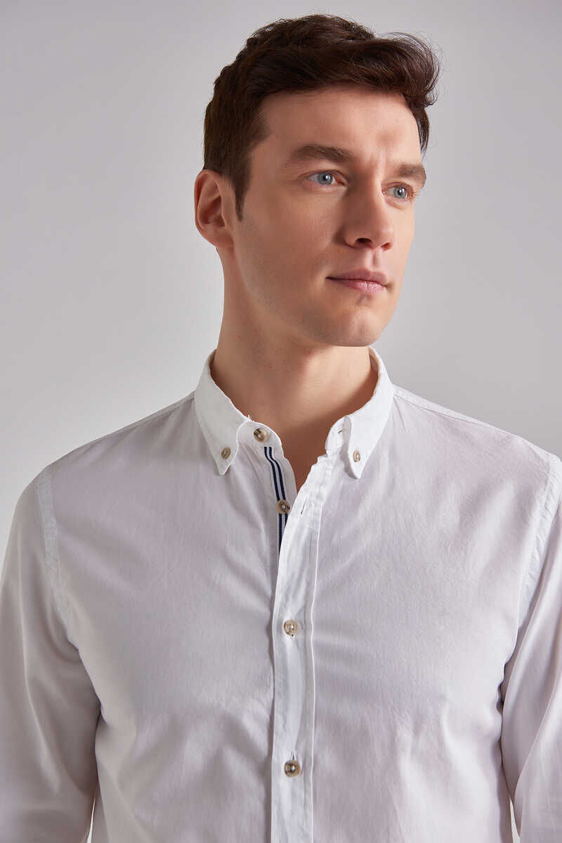 Woolrich Slim Fit Uzun Kollu Erkek Gömlek - 4