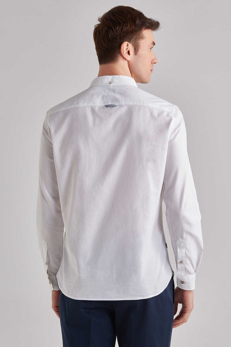 Woolrich Slim Fit Uzun Kollu Erkek Gömlek - 5